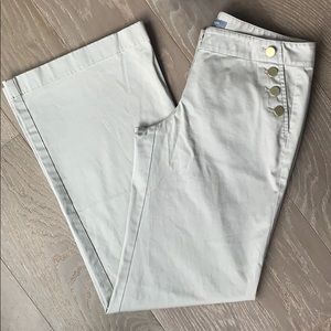 Ann Taylor Gold Button Dress Khakis, size 2